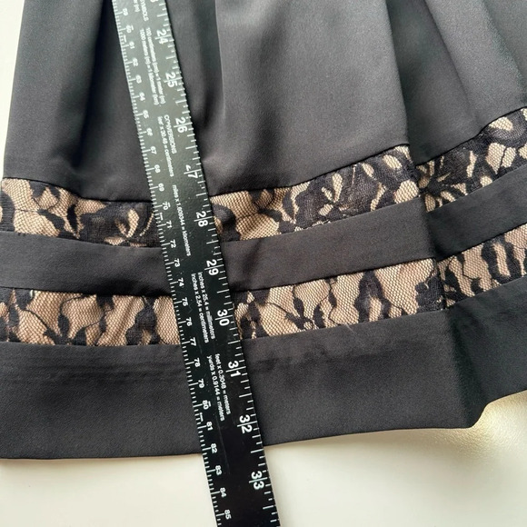 GUESS Black Lace Cocktail Fit And Flare Dress Size 0 - Picture 8 of 13